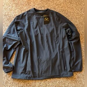 NWT Evo Shield Hoodie lightweight Jacket Mens Size M Grey zip off sleeves